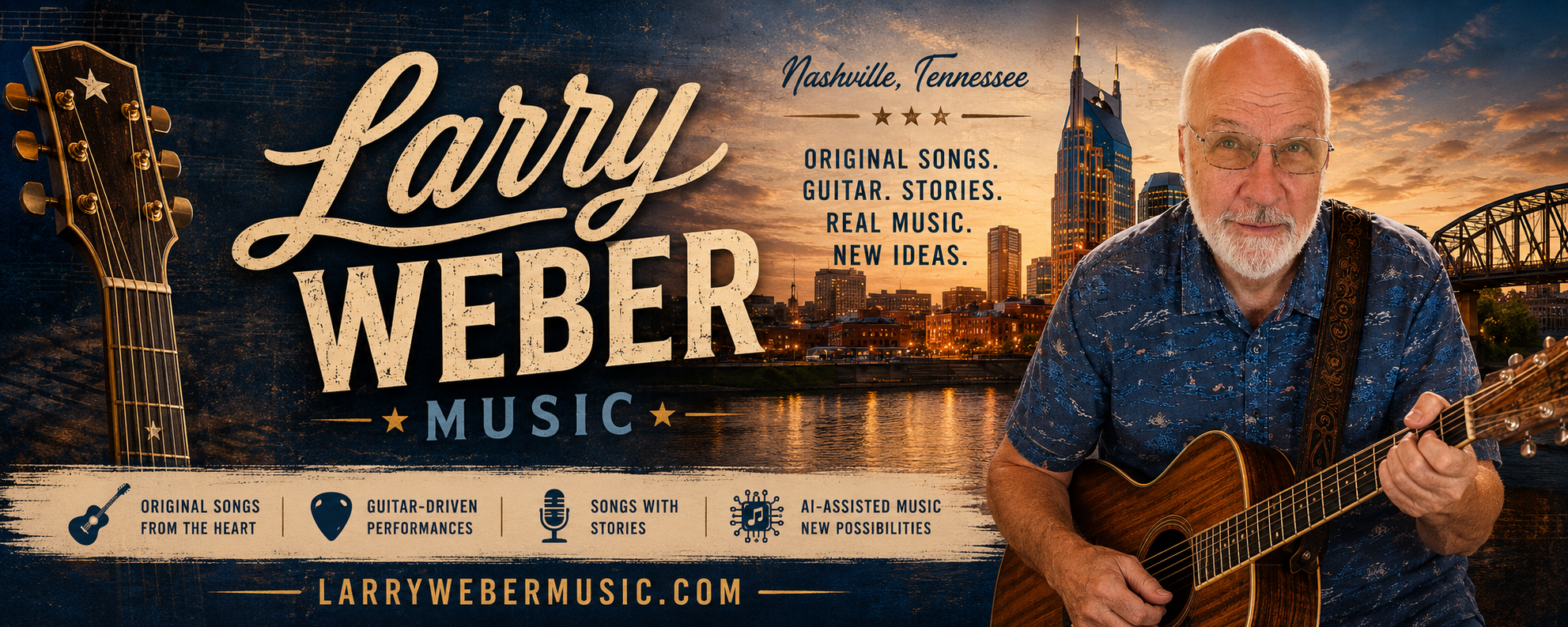 Larry Weber Music — Nashville, Tennessee. Original songs, guitar, stories, real music, new ideas.